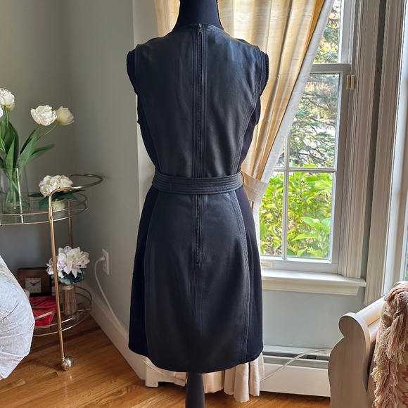 BCBGMaxAzria Layla Faux Leather & Ponte Sheath Dress - Picture 3 of 4